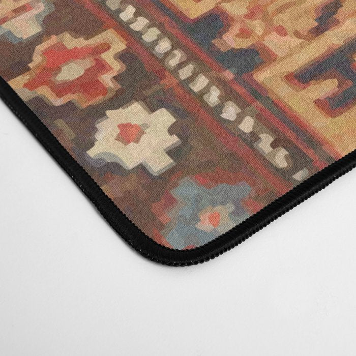 Kuba Hunting Rug With Birds Horses Camels Print Desk Mat Gallery Image 4