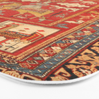 Kuba Hunting Rug With Birds Horses Camels Print Bath Mat Gallery Image 3