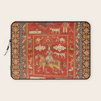 Kuba Hunting Rug With Birds Horses Camels Print Laptop Sleeve Gallery Image 1