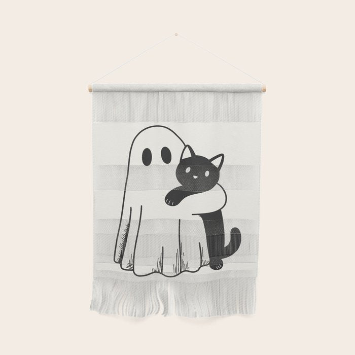Ghost with a Cat Wall Hanging Gallery Image 1