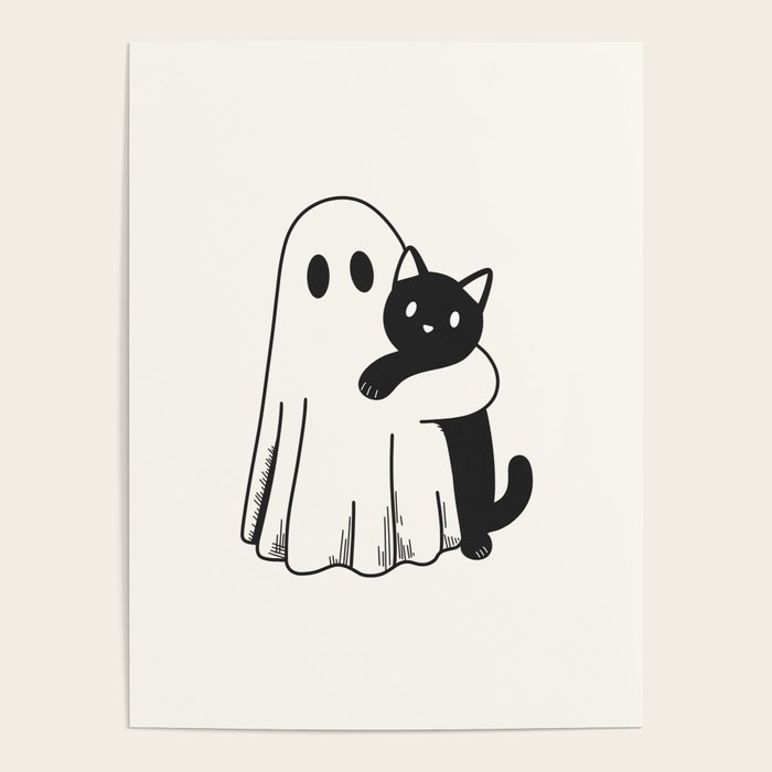 Ghost with a Cat Poster Gallery Image 4