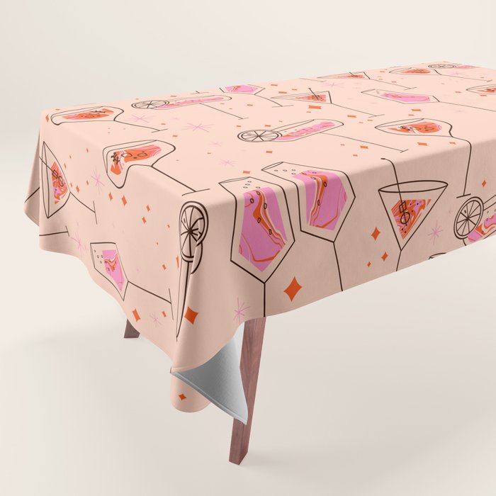 Itâs cocktails time Tablecloth Gallery Image 1