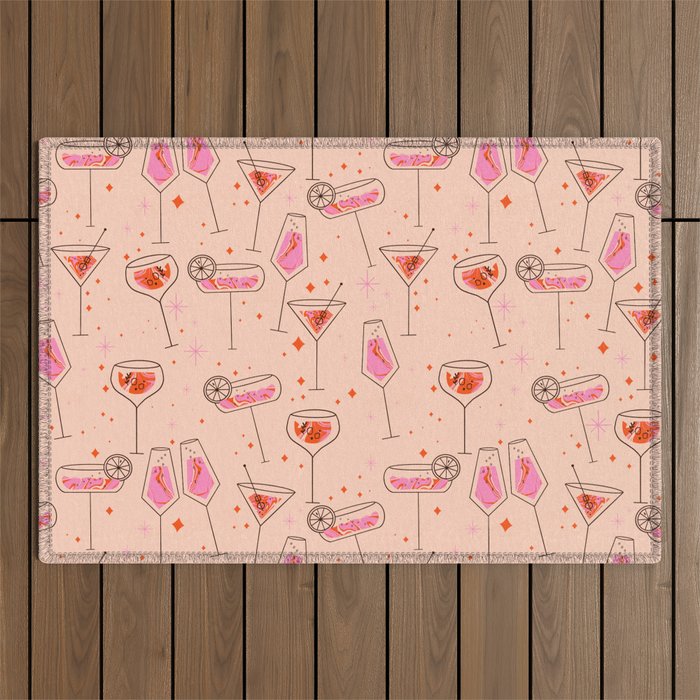 Itâs cocktails time Outdoor Rug Gallery Image 1
