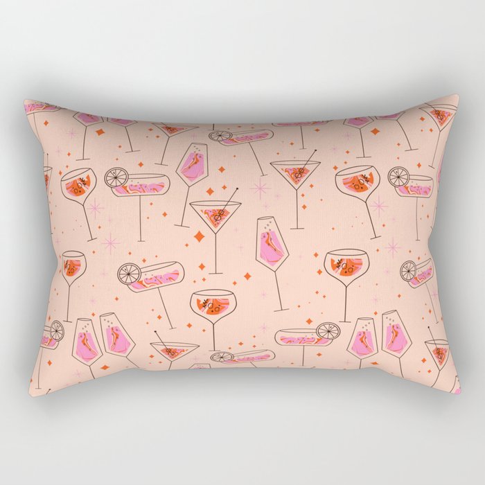 Itâs cocktails time Rectangular Pillow Gallery Image 1