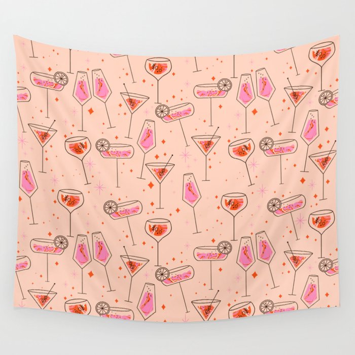 Itâs cocktails time Wall Tapestry Gallery Image 4