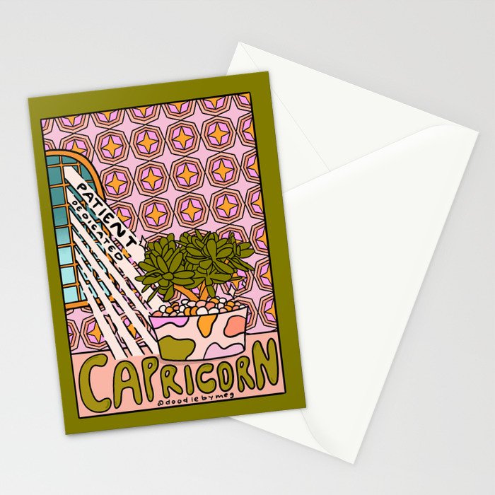 Capricorn Plant Stationery Card Gallery Image 2
