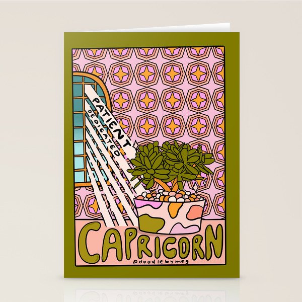 Capricorn Plant Stationery Card Gallery Image 2