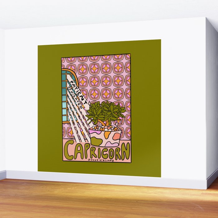 Capricorn Plant Wall Mural Gallery Image 2