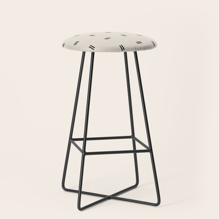 Scandinavian Modern Minimal Pattern Stool Gallery Image 1