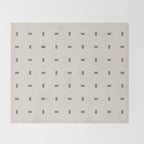Scandinavian Modern Minimal Pattern Throw Blanket Gallery Image 2