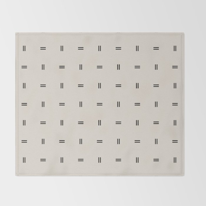 Scandinavian Modern Minimal Pattern Throw Blanket Gallery Image 2