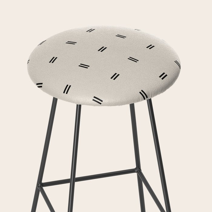 Scandinavian Modern Minimal Pattern Stool Gallery Image 2