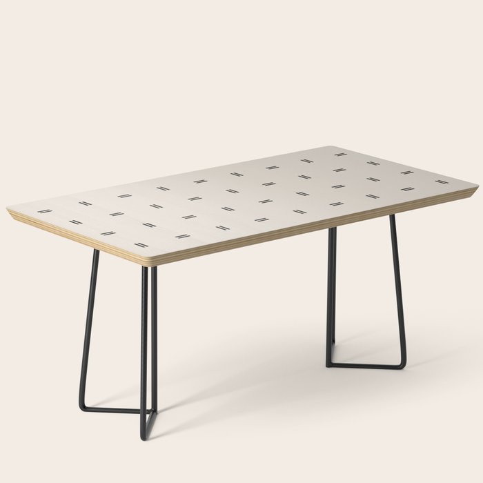 Scandinavian Modern Minimal Pattern Coffee Table Gallery Image 1