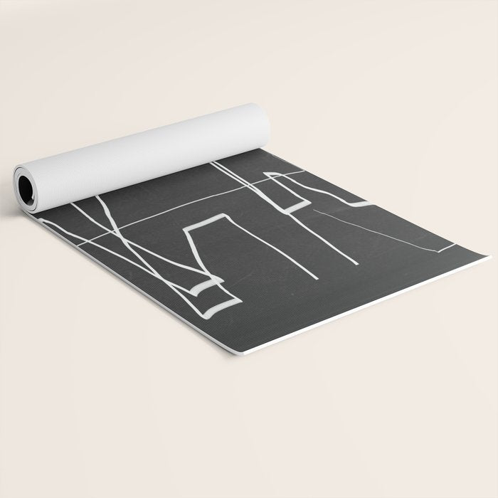 Abstract line art 72 Yoga Mat Gallery Image 2