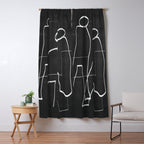 Abstract line art 72 Window Curtain Gallery Image 5