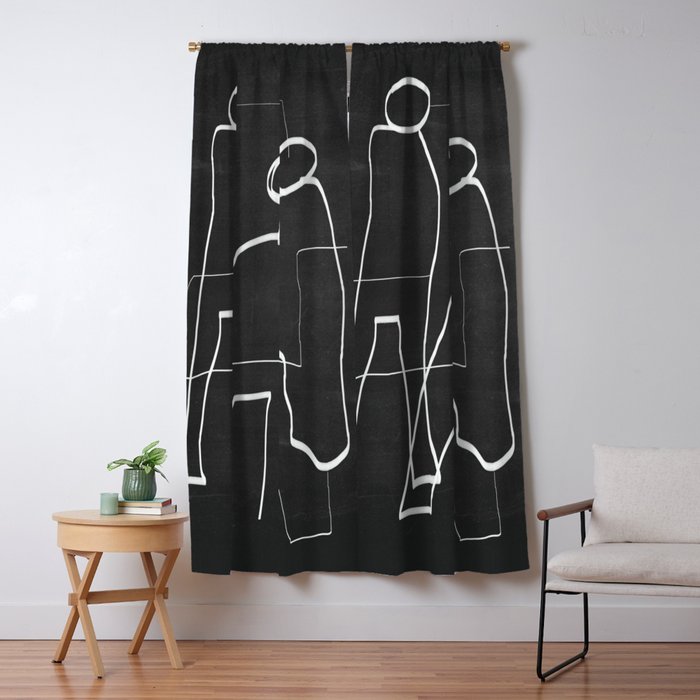 Abstract line art 72 Window Curtain Gallery Image 5