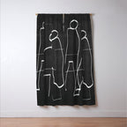 Abstract line art 72 Window Curtain Gallery Image 3