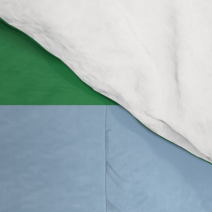 Mixed Stripe Pattern in Green, Baby Blue, and White Comforter Gallery Image 4