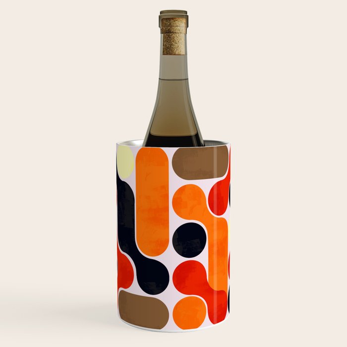 Mid-century geometry no4 Wine Chiller Gallery Image 1
