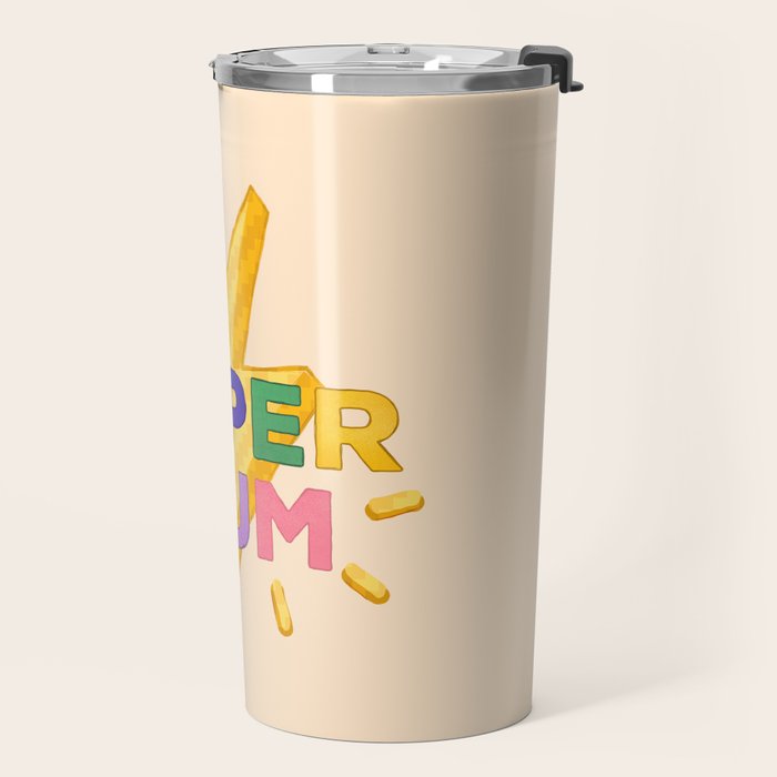 Retro Super Mum  Travel Mug Gallery Image 2