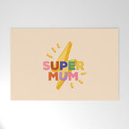 Retro Super Mum  Welcome Mat Gallery Image 1