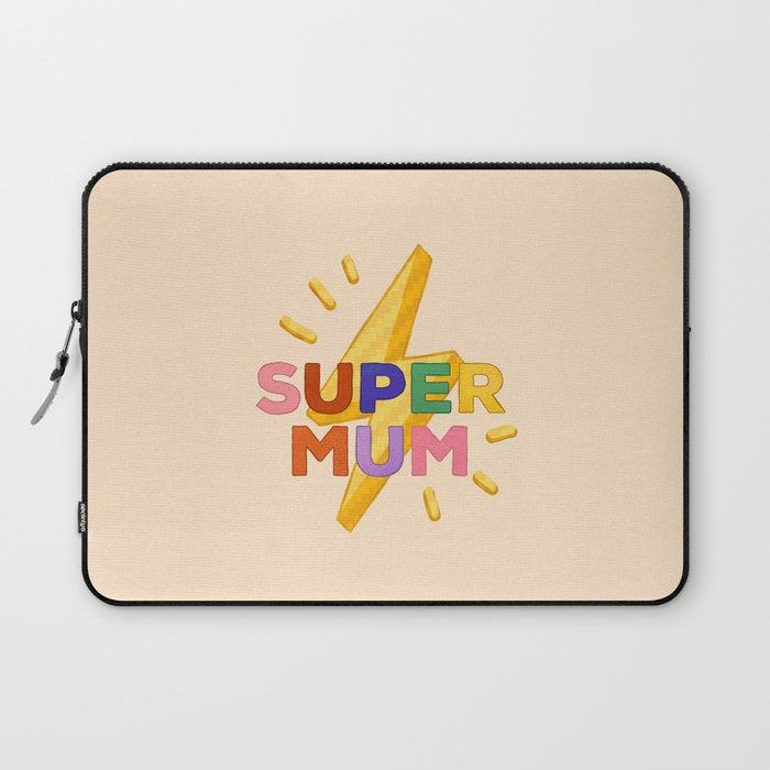 Retro Super Mum  Laptop Sleeve Gallery Image 1