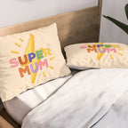 Retro Super Mum  Pillow Sham Gallery Image 2