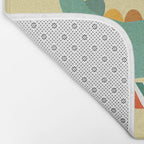 Dinosaur on retro skateboard Bath Mat Gallery Image 2
