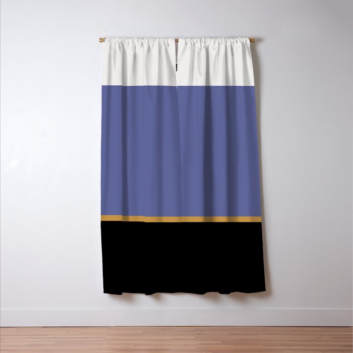 Contemporary Color Block XVII Window Curtain Gallery Image 3
