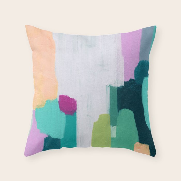 Abstract Oil Painting No. 89 Throw Pillow Gallery Image 6