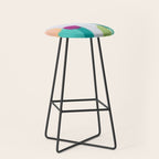 Abstract Oil Painting No. 89 Stool Gallery Image 1