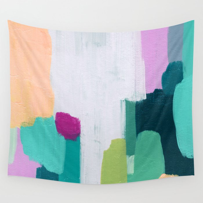 Abstract Oil Painting No. 89 Wall Tapestry Gallery Image 4