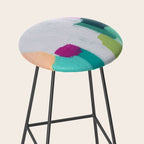 Abstract Oil Painting No. 89 Stool Gallery Image 2