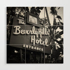 Beverly Hills Hotel Los Angeles Photography Wood Wall Art Gallery Image 1