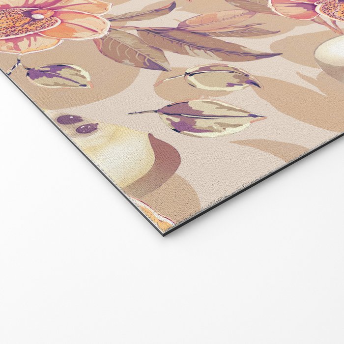 Tropical flowers autumn field Welcome Mat Gallery Image 2