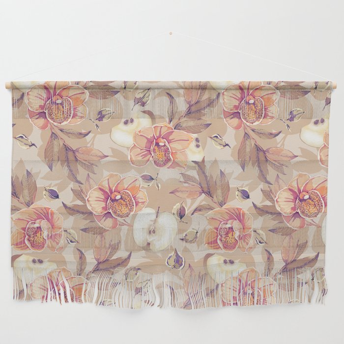Tropical flowers autumn field Wall Hanging Gallery Image 1