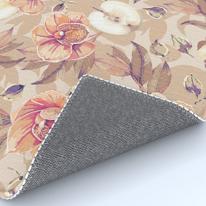 Tropical flowers autumn field Rug Gallery Image 4