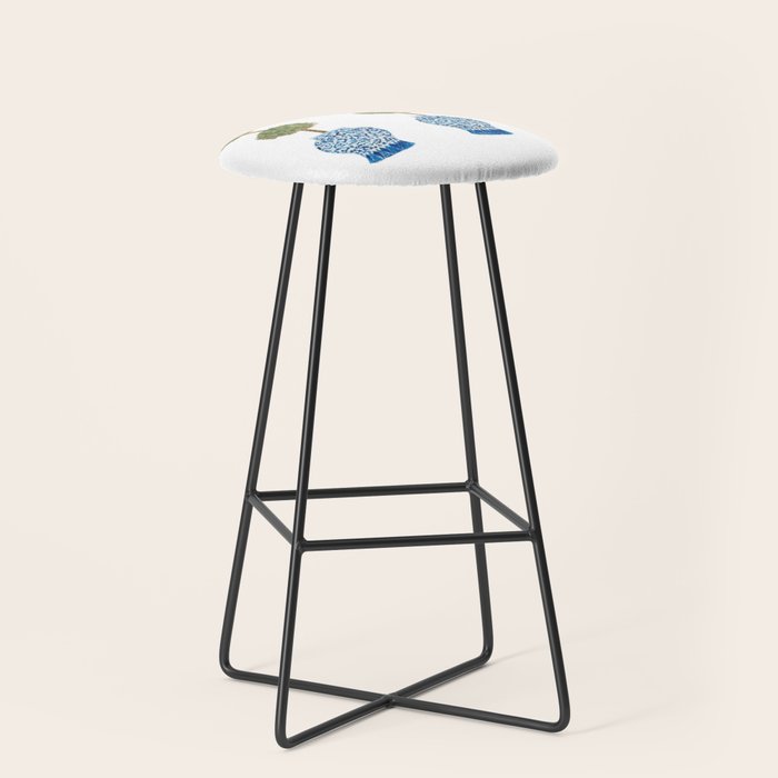Three Hand Painted Topiary Topiaries  Stool Gallery Image 1
