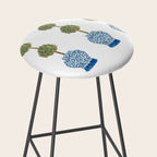 Three Hand Painted Topiary Topiaries  Stool Gallery Image 2