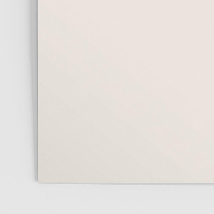 Fish Stripe 6 - Minimalist Ocean Pattern in Cream and Light Blue-Gray Poster Gallery Image 3