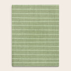 Minimal, Line Art, Stripes, Sage Green Notebook Gallery Image 4