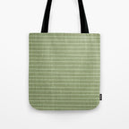 Minimal, Line Art, Stripes, Sage Green Tote Bag Gallery Image 1