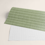 Minimal, Line Art, Stripes, Sage Green Wrapping Paper Gallery Image 2