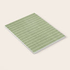 Minimal, Line Art, Stripes, Sage Green Notebook Gallery Image 3