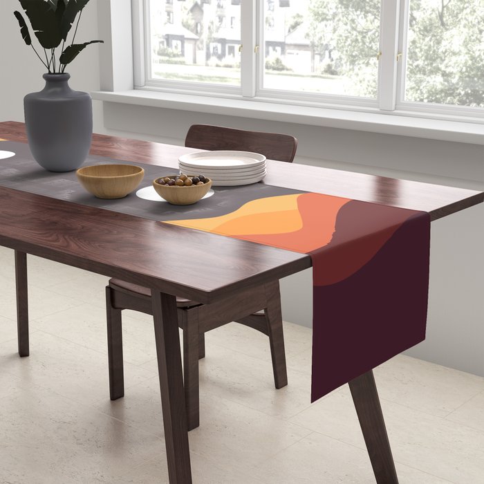 Geometric Landscape 20 Table Runner Gallery Image 2