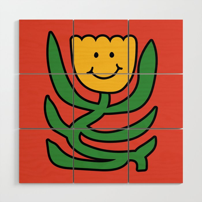THE FLOWER OF JOY 01 Wood Wall Art Gallery Image 1