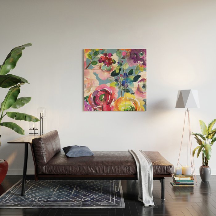 flowers of Moon N.o 6 Wood Wall Art Gallery Image 2