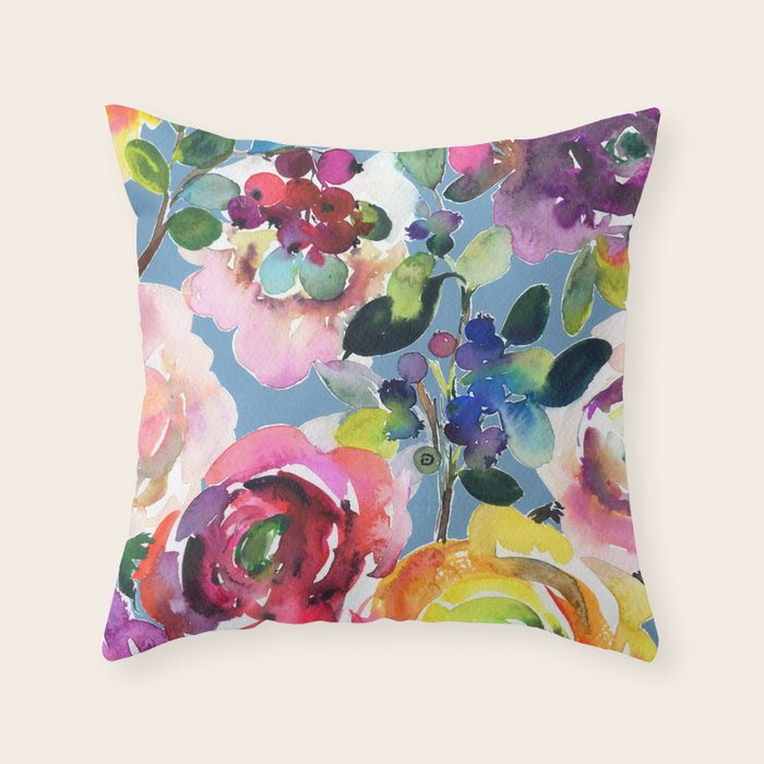 flowers of Moon N.o 6 Throw Pillow Gallery Image 1