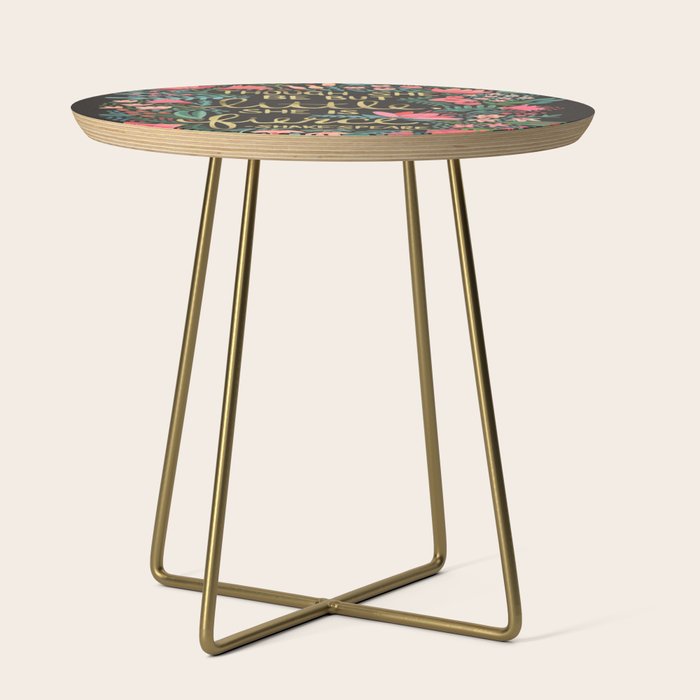 Little & Fierce on Charcoal Side Table Gallery Image 1