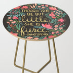 Little & Fierce on Charcoal Side Table Gallery Image 2